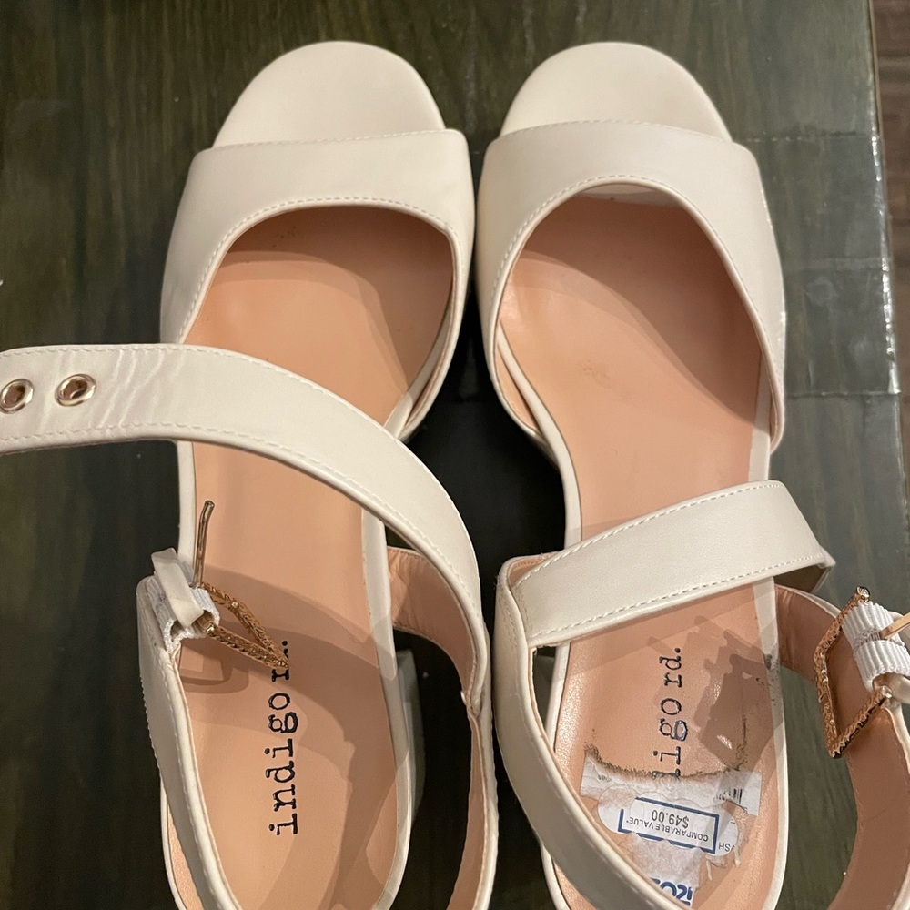 Cream Platform Heels